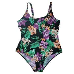 Swim 365 Tropical Floral Print One Piece Swimsuit Size 26w
